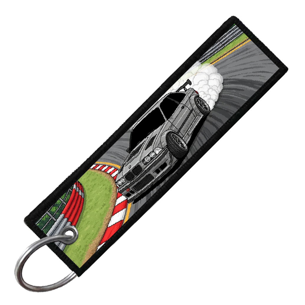 "ROAD ATLANTA 8-BIT DRIFTERS" CUSTOM KEY TAG