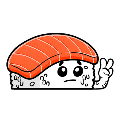 "SALMON" SUSHI WINDOW PEEKERS