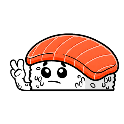 "SALMON" SUSHI WINDOW PEEKERS