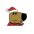 "SANTA" CHILL GUY WINDOW PEEKER