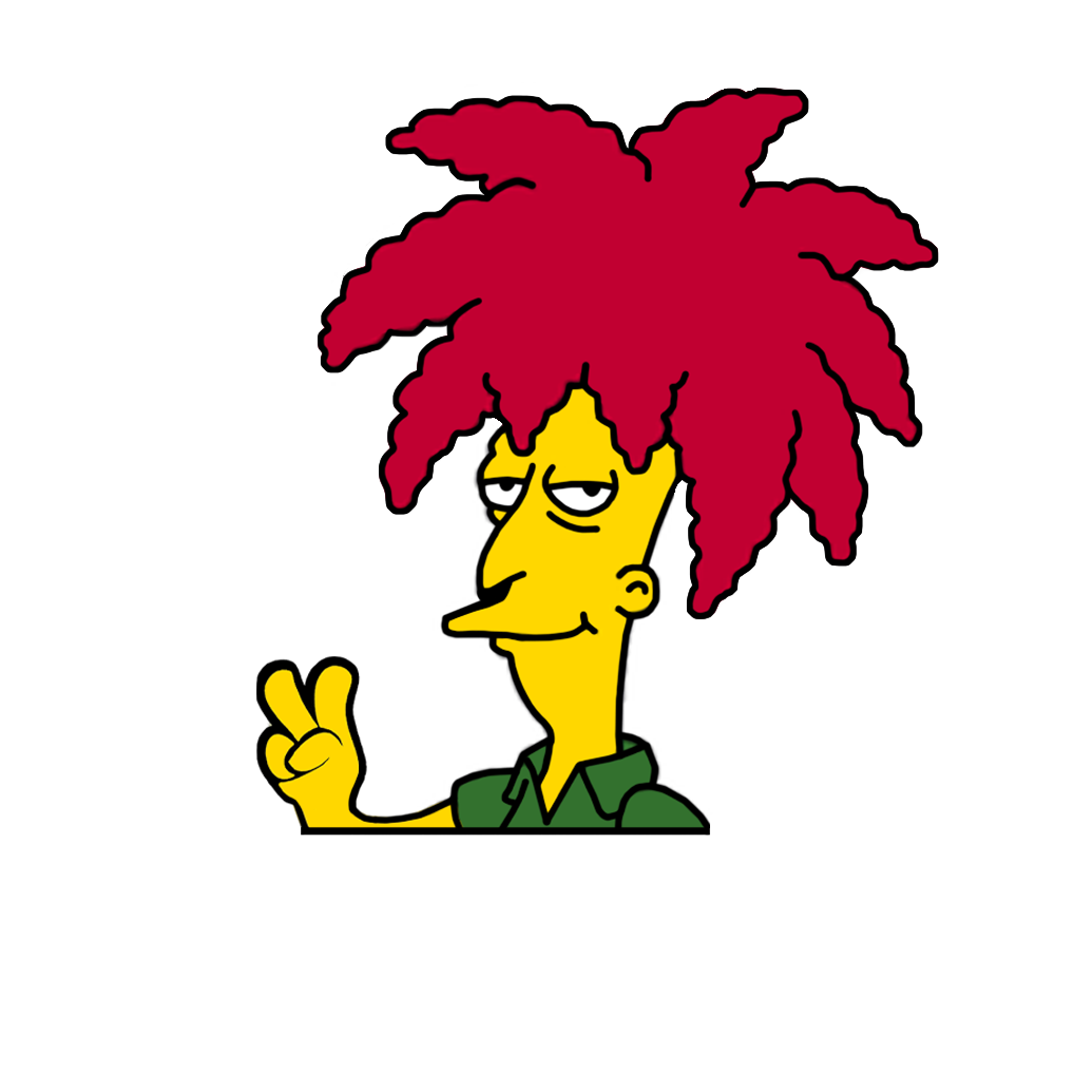 "SIDESHOW BOB" SIMPSON WINDOW PEEKER