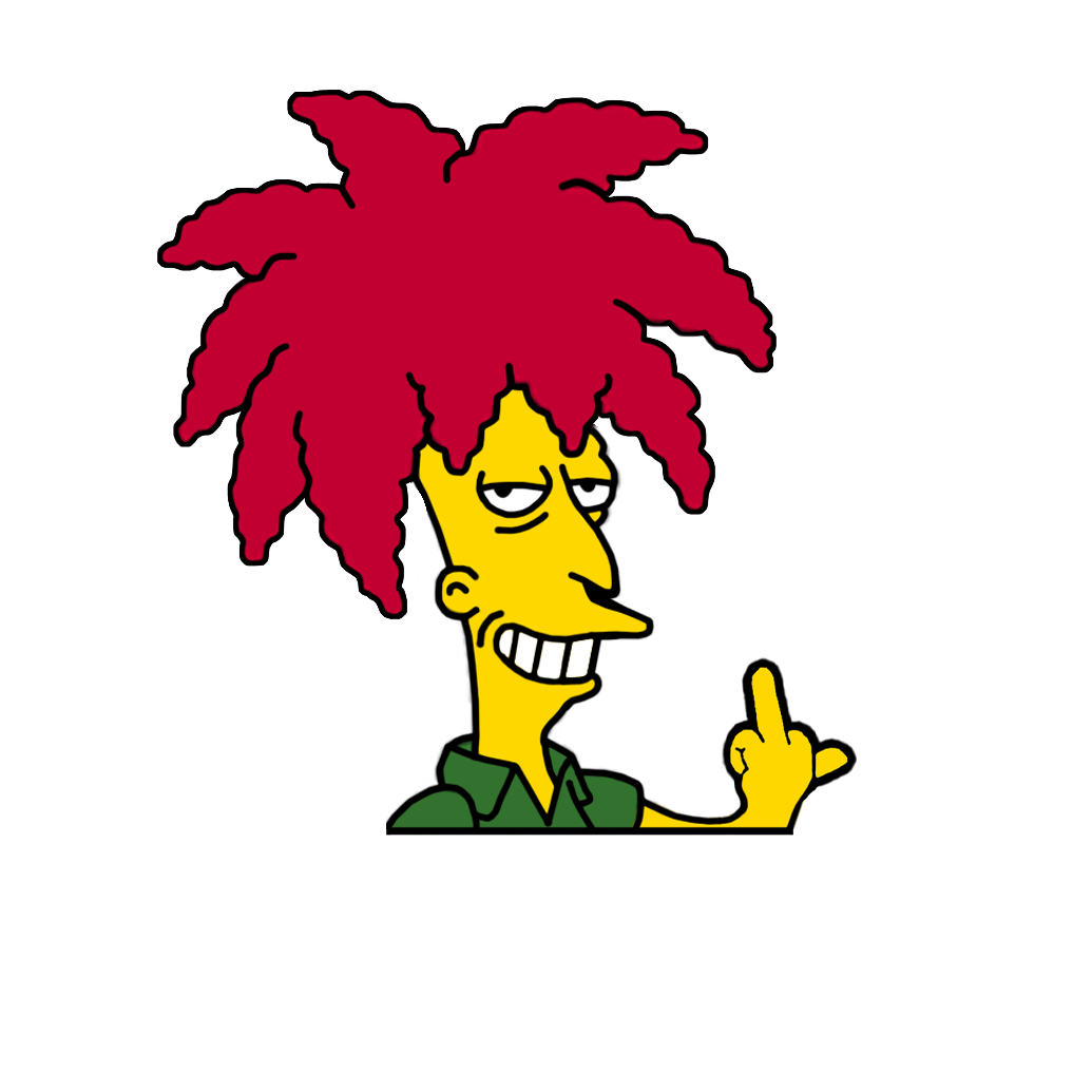 "SIDESHOW BOB" SIMPSON WINDOW PEEKER