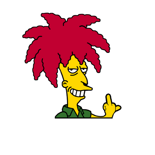 "SIDESHOW BOB" SIMPSON WINDOW PEEKER