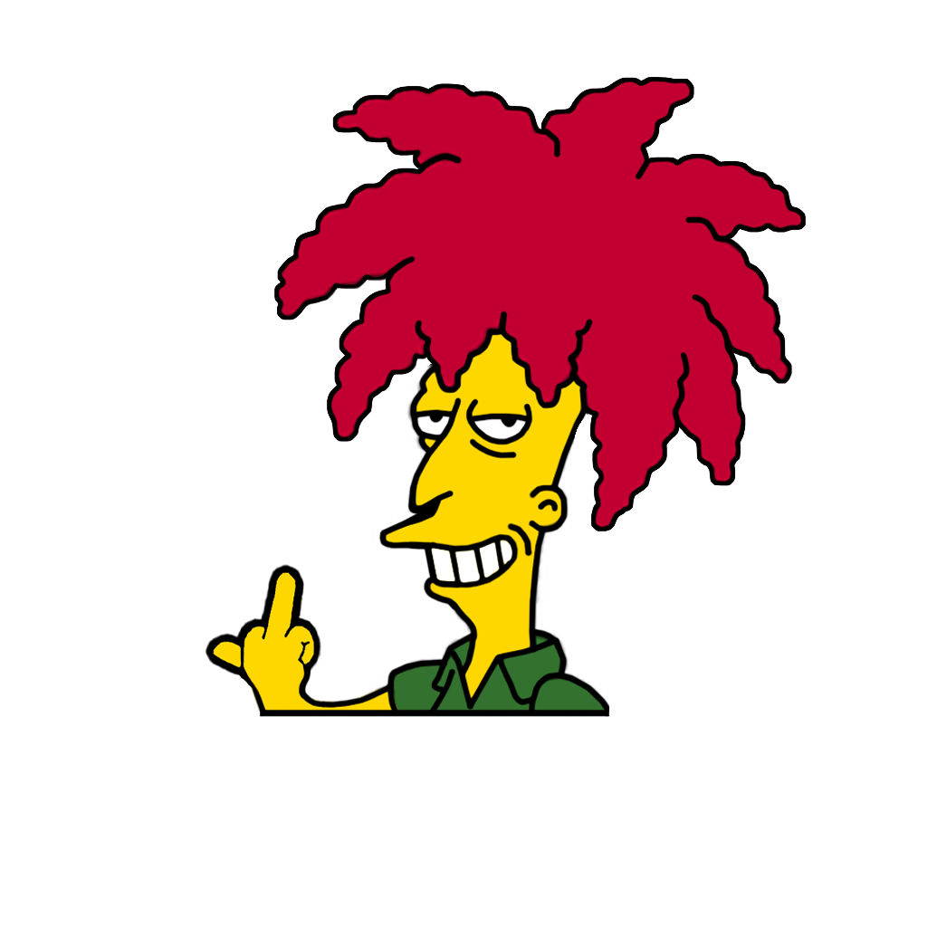 "SIDESHOW BOB" SIMPSON WINDOW PEEKER