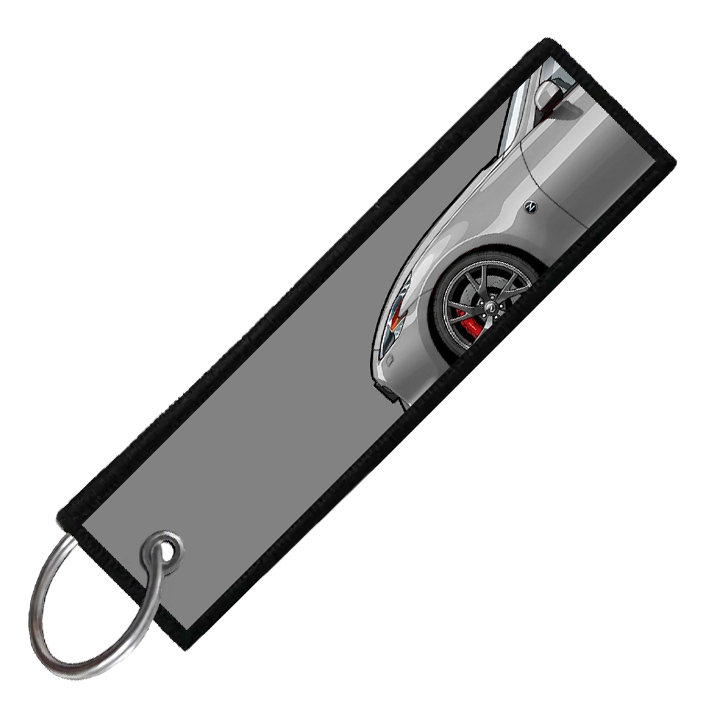 "GREY 370Z SIDE PROFILE" CUSTOM KEY TAG