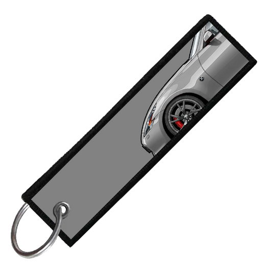 "GREY 370Z SIDE PROFILE" CUSTOM KEY TAG