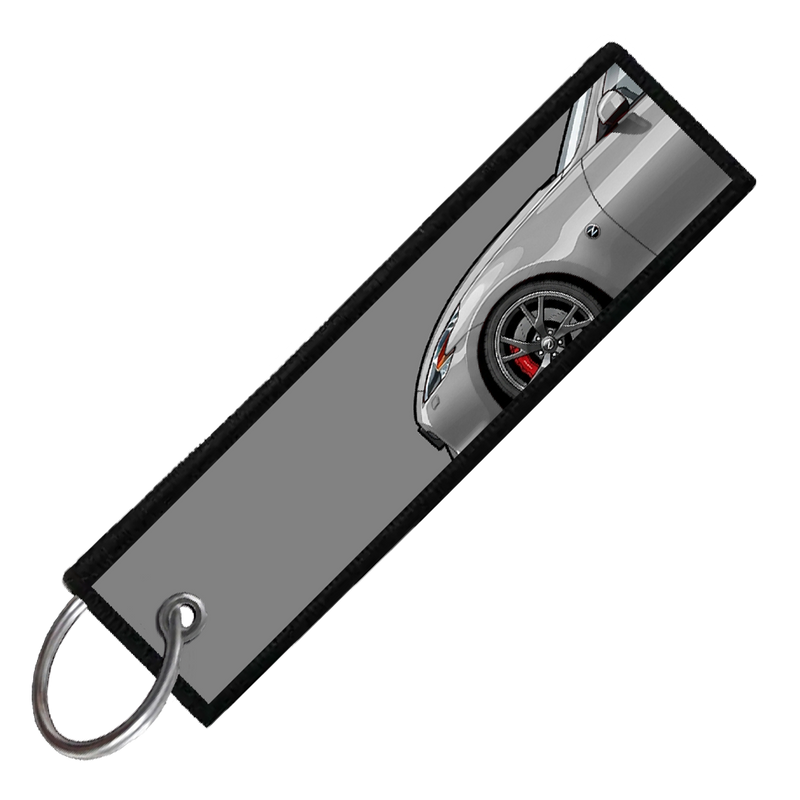 "GREY 370Z SIDE PROFILE" CUSTOM KEY TAG