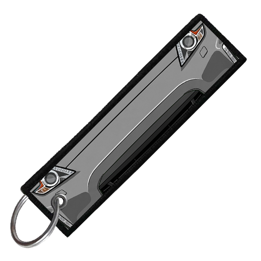 "GREY 370Z PORTRAIT" CUSTOM KEY TAG