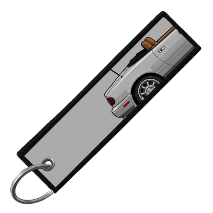"GREY MIATA SIDE PROFILE" CUSTOM KEY TAG