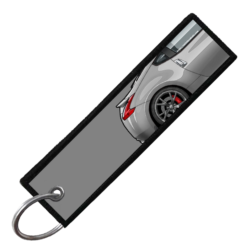 "GREY 370Z SIDE PROFILE" CUSTOM KEY TAG