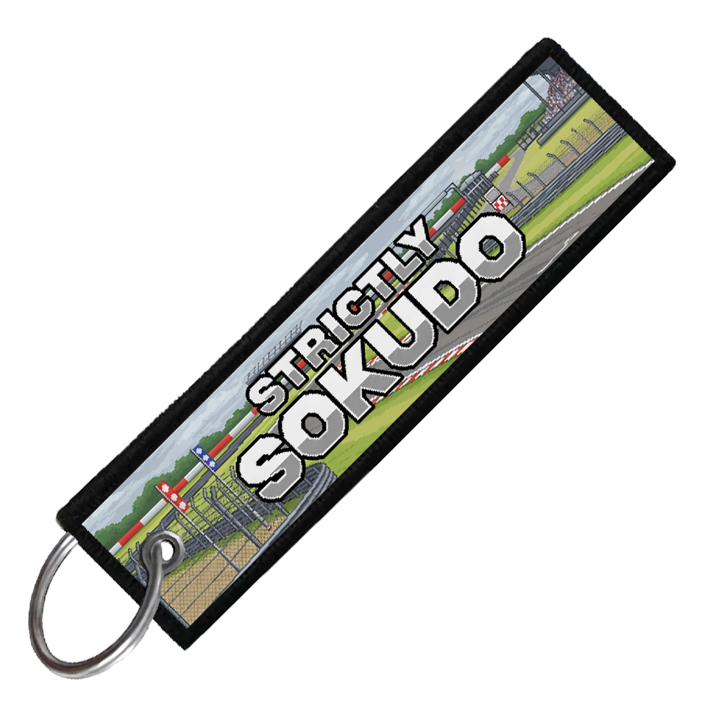 "SILVERSTONE CIRCUIT 8-BIT TRACK" CUSTOM KEY TAG