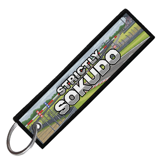 "SILVERSTONE CIRCUIT 8-BIT TRACK" CUSTOM KEY TAG