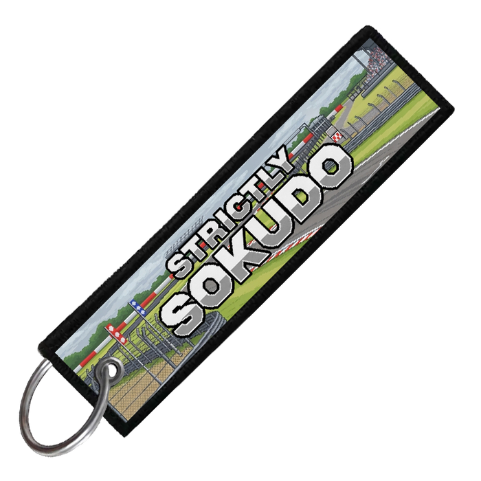 "SILVERSTONE CIRCUIT 8-BIT TRACK" CUSTOM KEY TAG