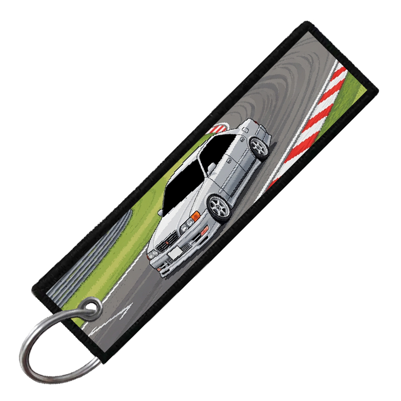 "SILVERSTONE CIRCUIT 8-BIT TRACK" CUSTOM KEY TAG