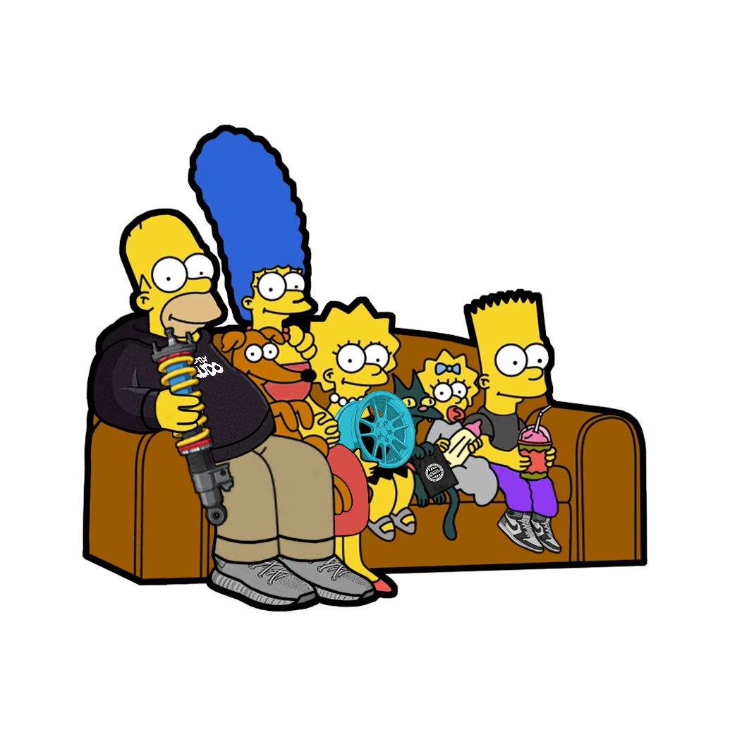 "SIMPSON FAMILY" SIMPSON DECAL