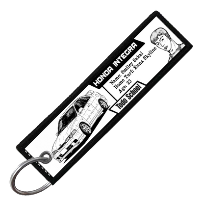 "SMILEY DRIVER STATS" CUSTOM KEY TAG