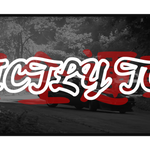"STRICTLY TOUGE" SLOGAN SLAP STICKER thumbnail