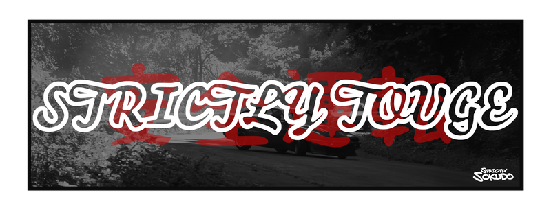 "STRICTLY TOUGE" SLOGAN SLAP STICKER