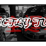 "STRICTLY TUNED" SLOGAN SLAP STICKER thumbnail