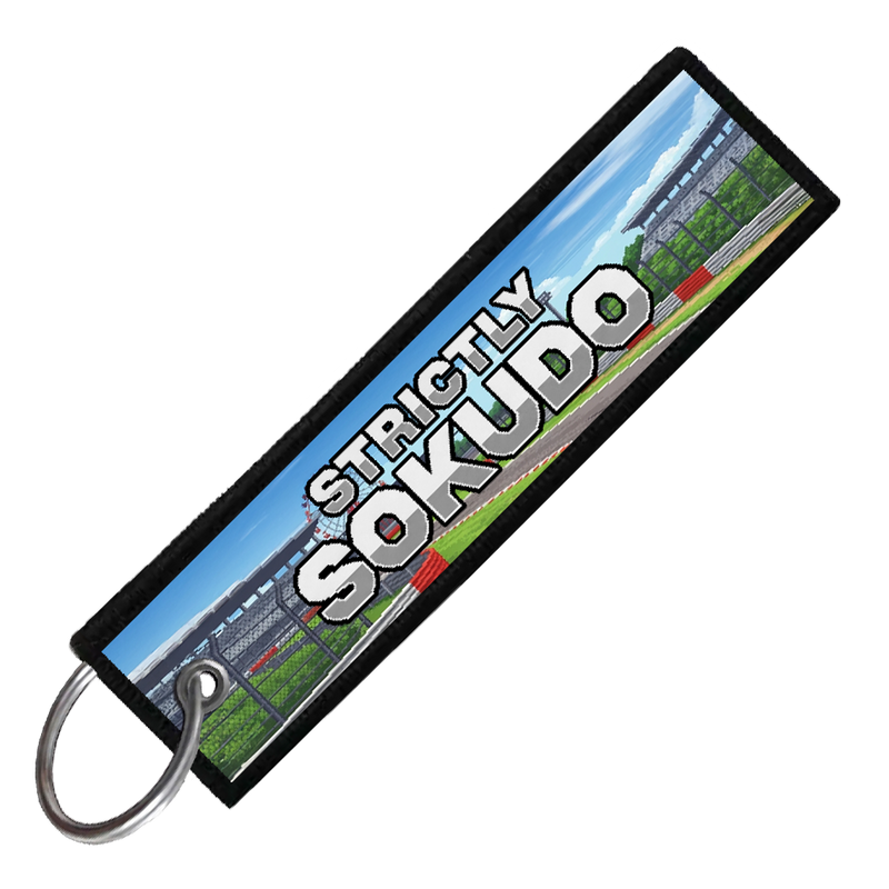 "SUZUKA CIRCUIT 8-BIT TRACK" CUSTOM KEY TAG