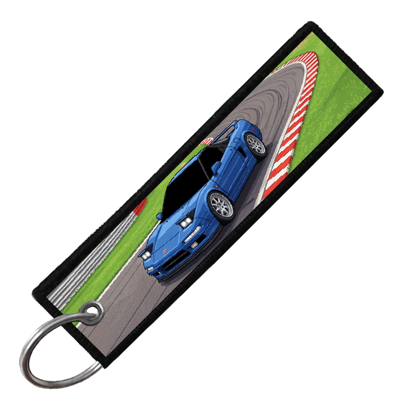 "SUZUKA CIRCUIT 8-BIT TRACK" CUSTOM KEY TAG