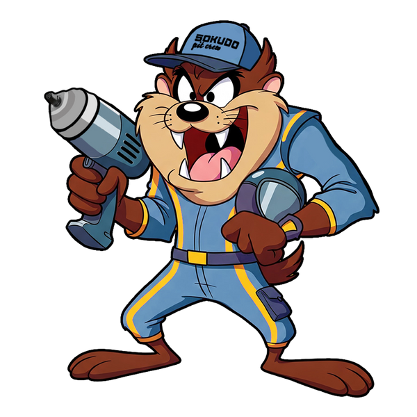 "F1 TASMANIAN" LOONEY TUNES DECAL