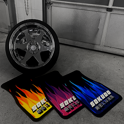 "BLUE INFERNO" Floor Mats