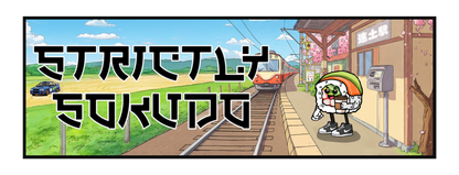 "TRAIN STOP" SUSHI SLAP STICKER