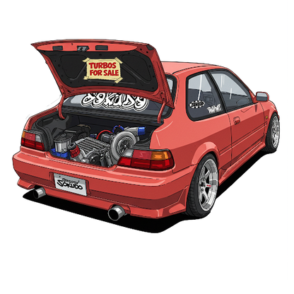 "TURBOS FOR SALE" JAPANESE CULTURE DECALS