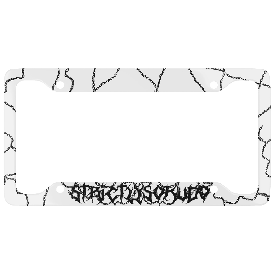 "LINKED" WHITE PLATE FRAME