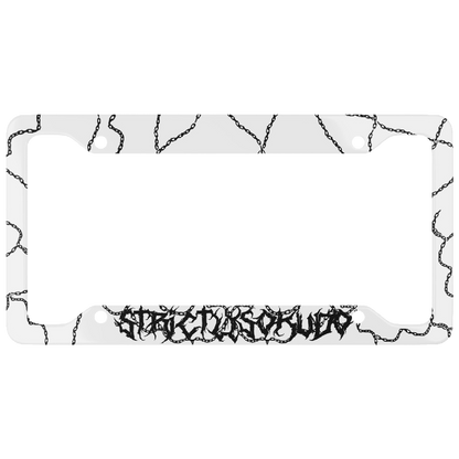 "LINKED" WHITE PLATE FRAME