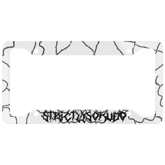 "LINKED" WHITE PLATE FRAME