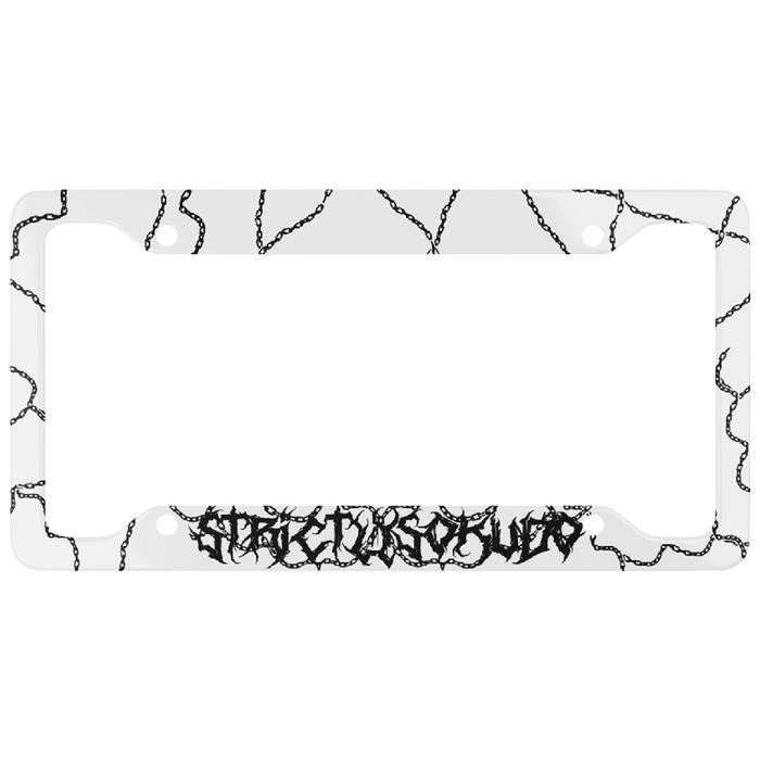 "LINKED" WHITE PLATE FRAME