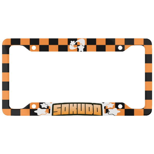 "ORANGE SHOOTING STAR" PLATE FRAME