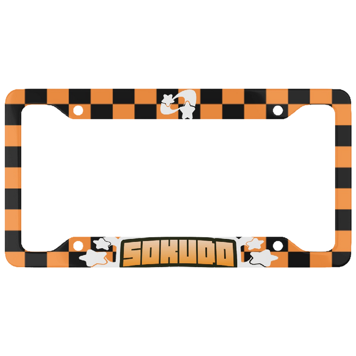 "ORANGE SHOOTING STAR" PLATE FRAME