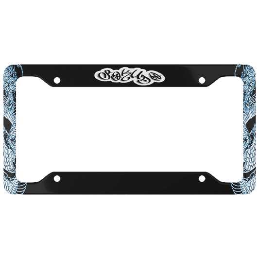 "BLUE TATSU" License Plate Frame