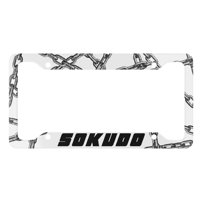 "CHAINED" LICENSE PLATE FRAME