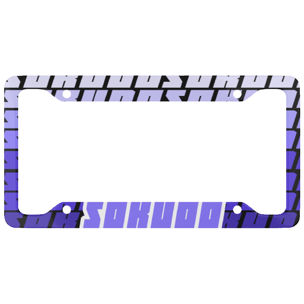 "PURPLE FADED" PLATE FRAME