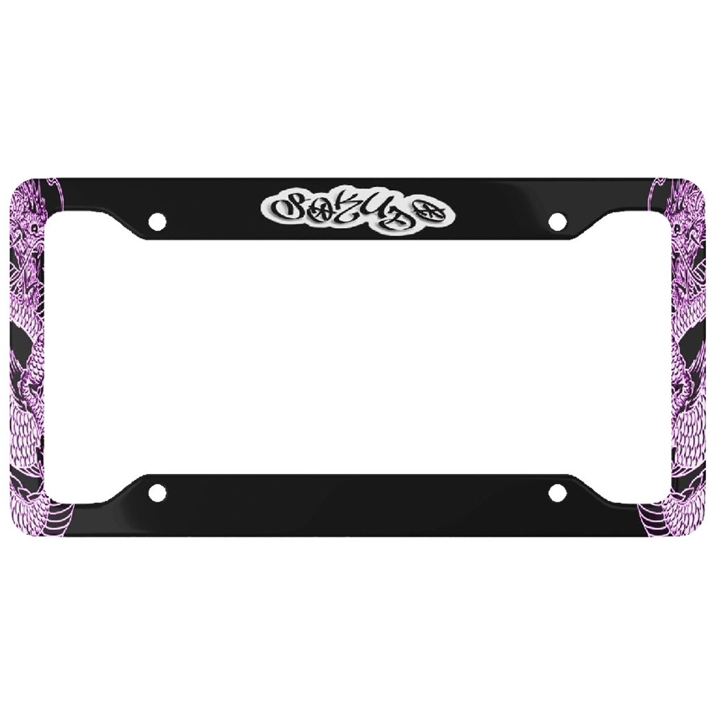 "PINK TATSU" License Plate Frame