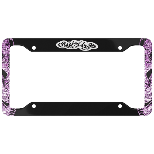 "PINK TATSU" License Plate Frame