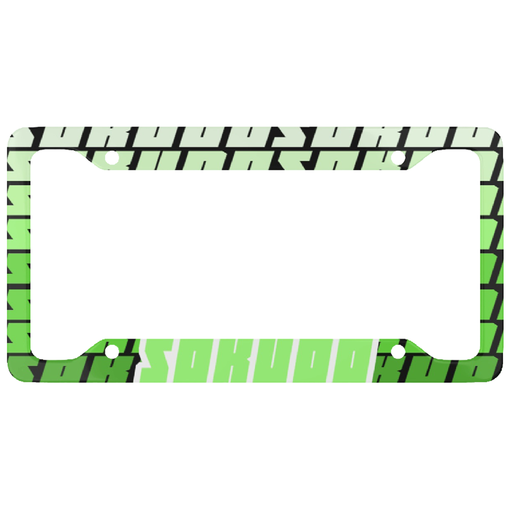 "GREEN FADED" PLATE FRAME