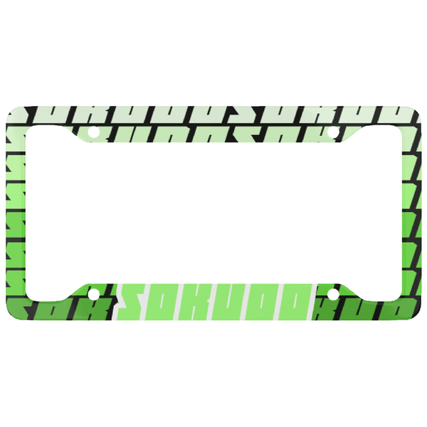 "GREEN FADED" PLATE FRAME