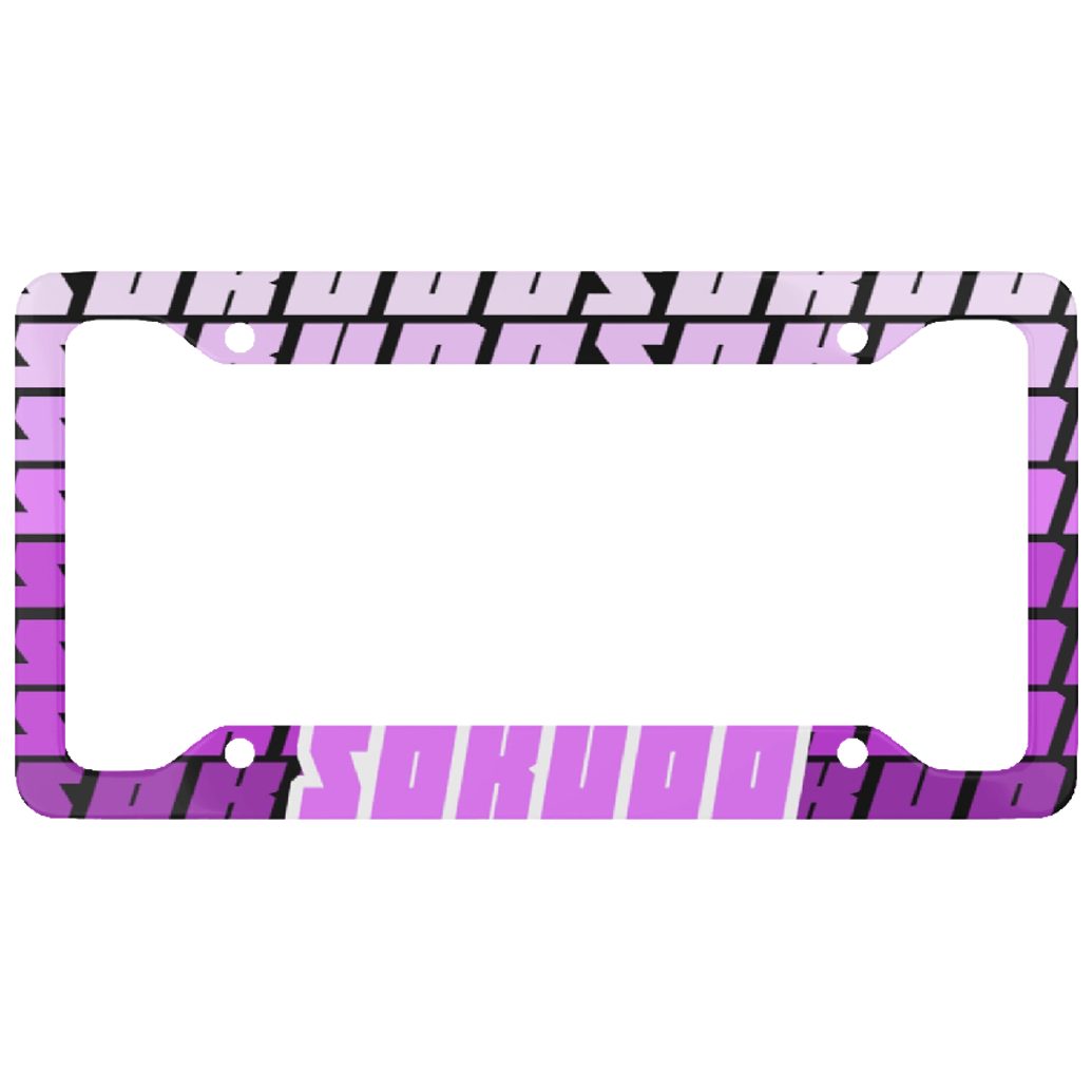 "PINK FADED" PLATE FRAME