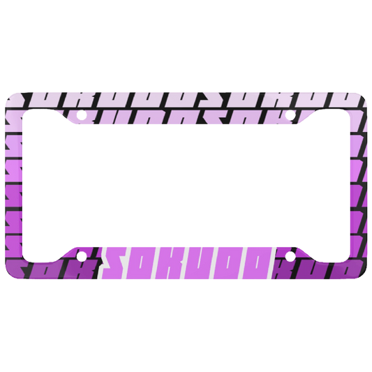 "PINK FADED" PLATE FRAME