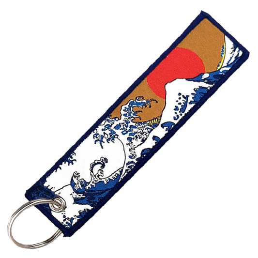 "Japanese Big Wave" Key Tag