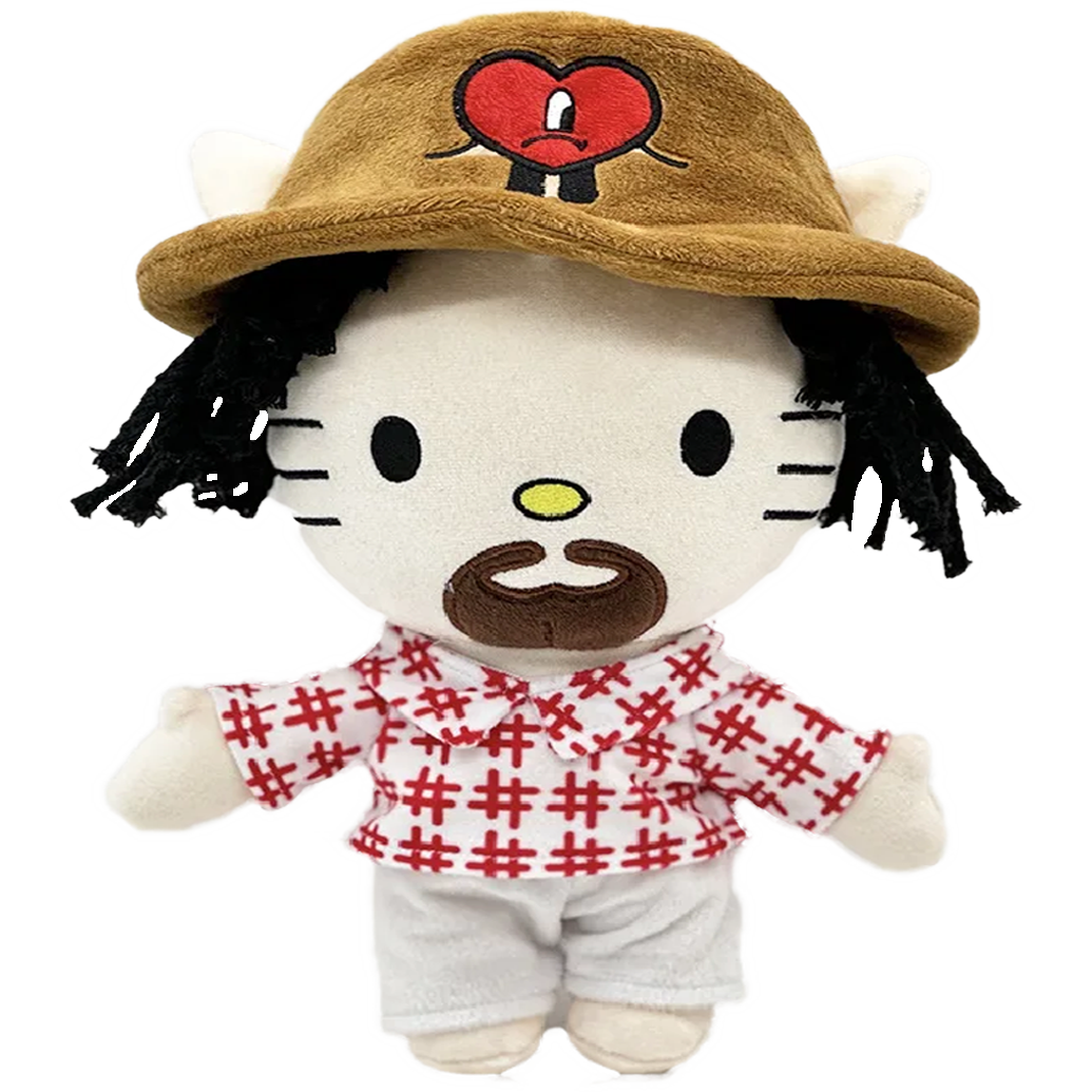 "BAD BUNNY" Hello Kitty Plush