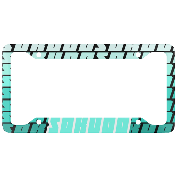 "LIGHT BLUE FADED" PLATE FRAME