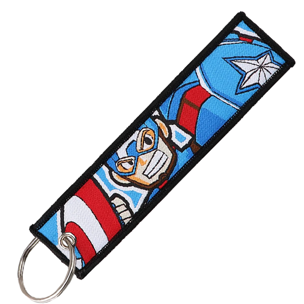 "Captain America" Key Tag