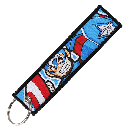 "Captain America" Key Tag