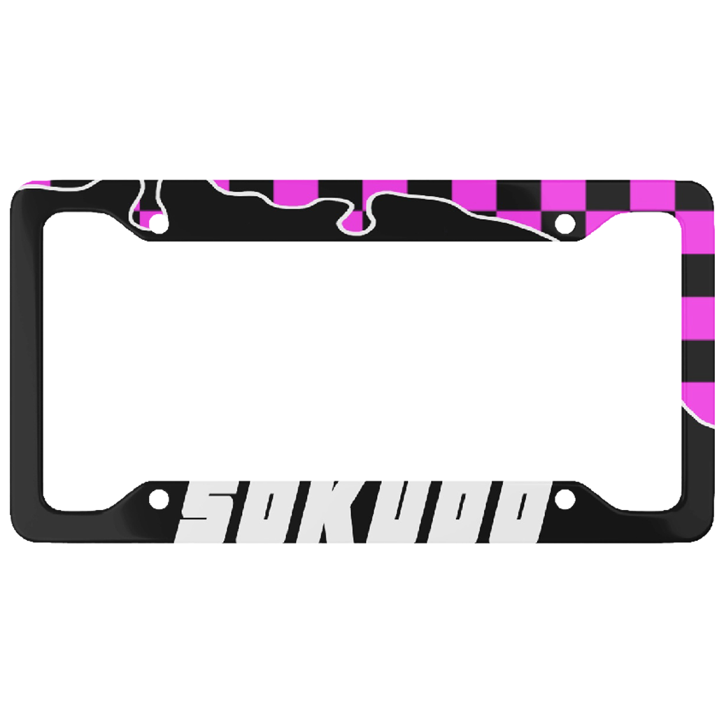 "PINK OOZE" PLATE FRAME